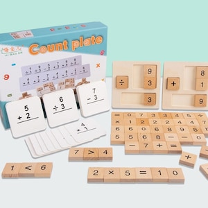 Montessori Math Learning Computing Board Addition Subtraction Early Education Teaching Aid Toy Gift for Children