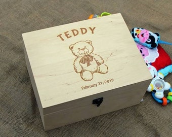 Personalized Baby Keepsake Box