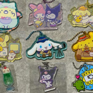 Acrylic Keychains (Sanrio/Gashapon/Kawaii/Heisei Retro/Girls/Gyaru/Unique Gifts)