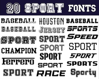 Fuentes universitarias Archivos OTF SVG Fuente universitaria Fuente deportiva Paquete de fuentes Fuente de camiseta universitaria Letras universitarias Paquete de fuentes