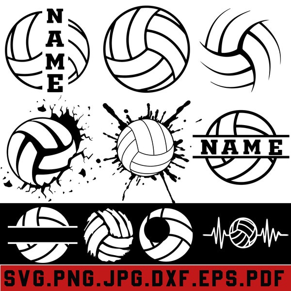 Volleyball svg bundle , Volleyball Team Name SVG , Volleyball Shirt svg , Volleyball Clip Art,  Volleyball Mom SVG, Volleyball Quote Svg
