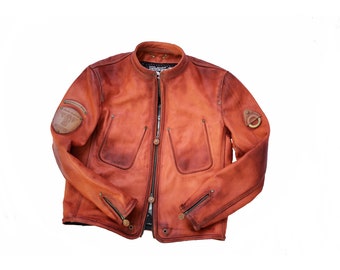 Men’s leather jacket, made-to-order