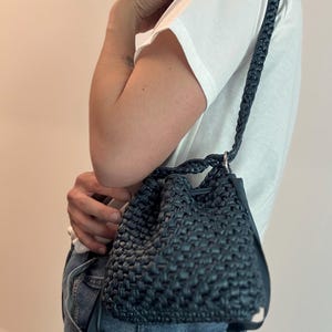 Borsa a tracolla in ecopelle - Italia