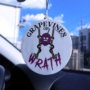 Grapevines of Wrath car freshener (grape)