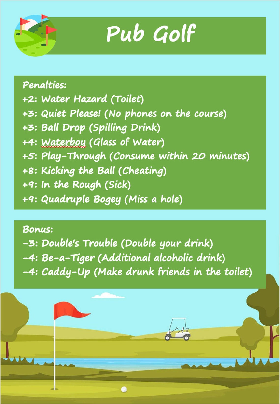 Editable Pub Golf Scorecard Digital File Etsy editable-pub-golf-scorecard-digital-file-etsy