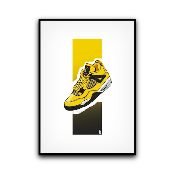 Poster Jordan 4 per la decorazione d'interni