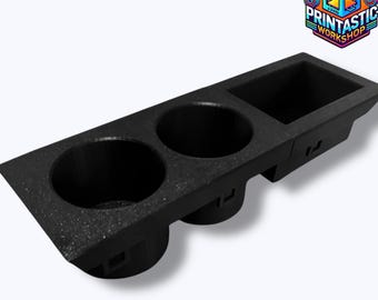 E46 Double Cup Holder with Storage – 3D Printed ABS Interior Upgrade