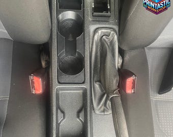 Cup Holder Insert Compatible with E36 - 3D Printed Car Console Accessory Minimalist Design Black