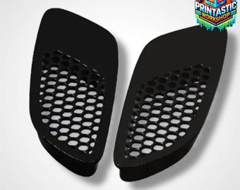 Aggressive Motorsport Mesh Hood Vents - Universal 3D Printed Exterior Tuning Set Set of 2