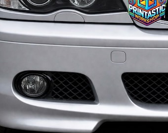 Fog Light Mesh Covers compatible with E46 M3 M-PACK | Bumper Grilles