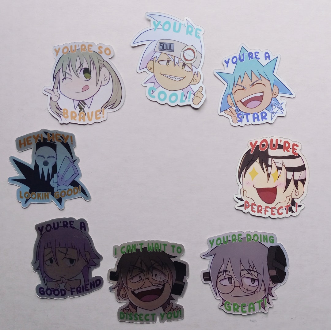 Soul Eater Positivity Stickers - Etsy
