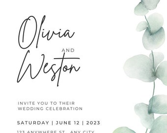 Save the Date & Wedding Details SOLD TOGETHER