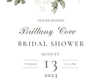 Invitation nuptiale de douche