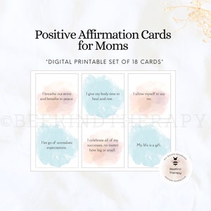 Positive Affirmationskarten für Mütter, Geschenk für sie, Babypartygeschenk, Selbstpflege, inspirierende Karten, Elternaffirmationen, Gruppentherapie