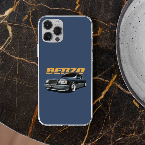 Retro Mercedes Benz (W124) Phone Case Stance Cover for iPhone 14, Xr, 11 Pro,12, 13, Xs, Samsung A33,S22, S20,S10,Huawei P30, Pixel 6 Pro, 6