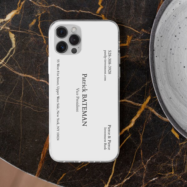 Patrick Bateman Business Card Etsy