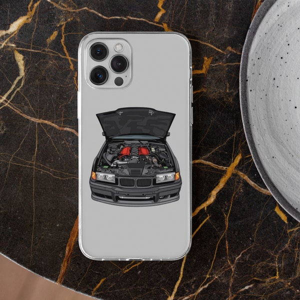 Iconic E36 Bmw M Motorsport Phone Case M power Cover Transperent Sport Car