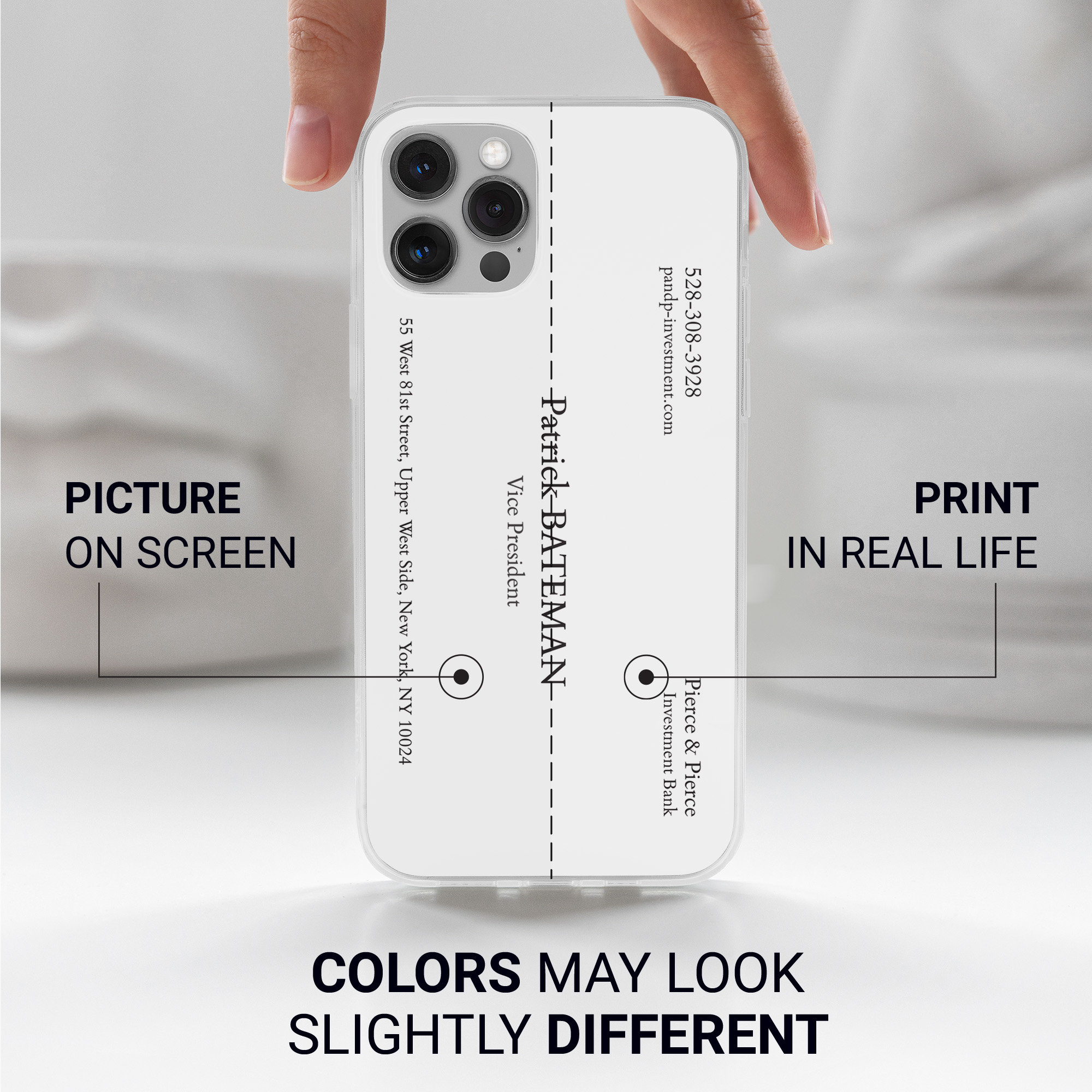 Patrick Bateman Business Card Phone Case for iPhone 14 Xr 11 Etsy