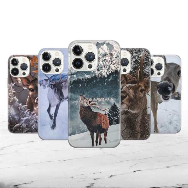 Funny Deer Phone Case - Bambi Cover for iPhone 14 Pro Max, 13, 12, 11, X, Xr 8+, 7 & Samsung S21, A50, A51, Huawei P20, P30 Pro