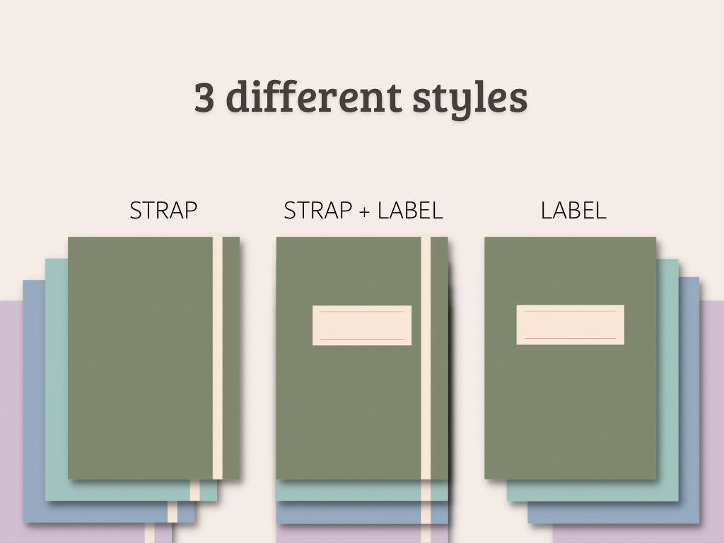 30 Digital Plain Covers for Goodnotes 5, Minimalist Pastel Covers