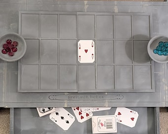 Archivos STL para impresión 3D del tablero de juego Queen's Blood: set de fan inspirado en el remake de FF7 (descarga digital) -- ¡Es hora del duelo!