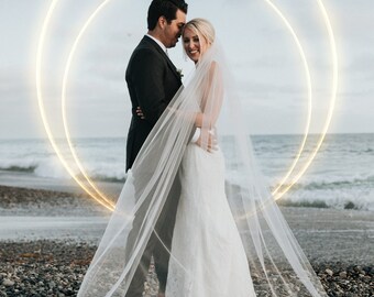 Paquete de superposiciones de anillos radiantes de oro y plata: Texturas fotográficas de alta resolución (descarga digital)