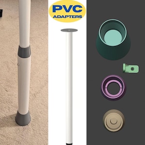 Ikea Hack ADILS Leg Height Extension Kit | 3D Print PVC Connectors (Digital Product)