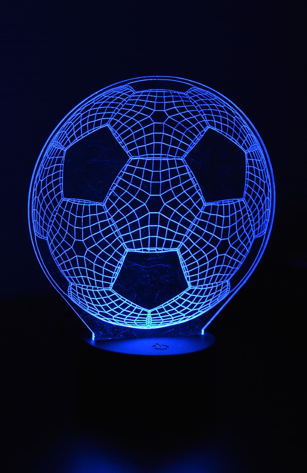 Soccer Ball Night Light Acrylic Figures Etsy