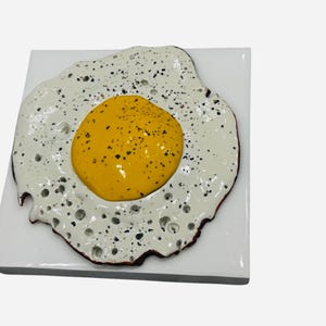 Fried Egg Kitchen Art, Food Art, Egg wall hanging