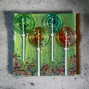 Lolliboxed Lollipop Art, Candy Sculpture Pop Art