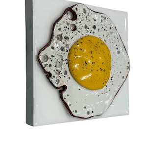 Fried Egg Kitchen Art, Food Art, Egg wall hanging