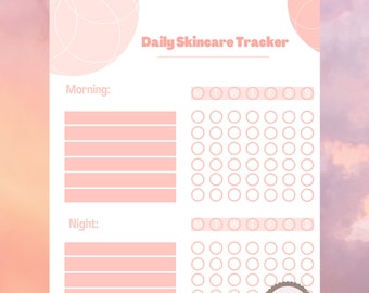 Printable Daily Skincare Tracker