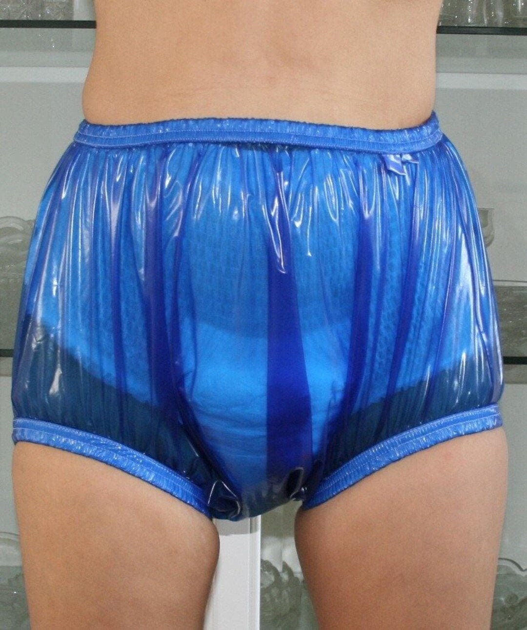Rubber PVC Adult Baby Euroflex Incontinence Diaper Pants Rubber Pants Blue  Transparent -  Denmark