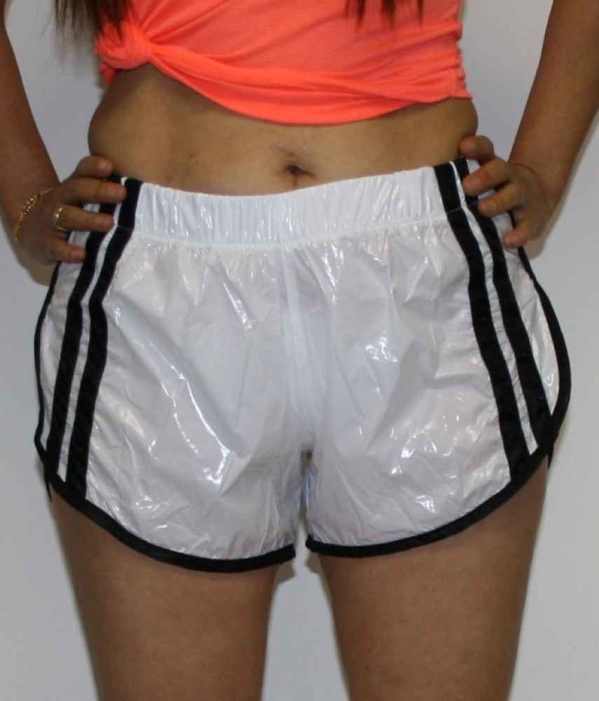 Shiny running best sale shorts