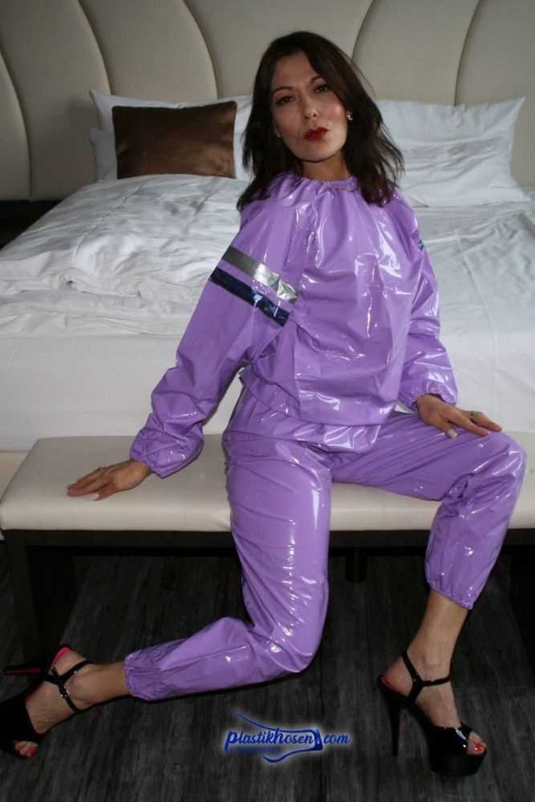 Vêtements de sudation en pvc sale