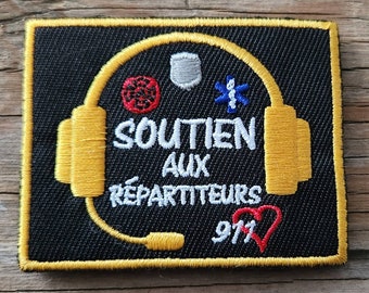 Gestickter Aufnäher 911-Dispatcher mit Klettverschluss