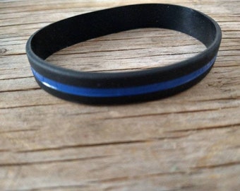 Silikonowa bransoletka dla dorosłych w kolorze niebieskim