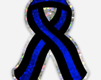 Blauer Glitzer-Vinylaufkleber mit Memory-Band