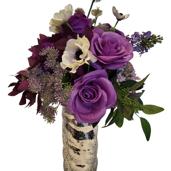 Faux Flower Arrangement Etsy