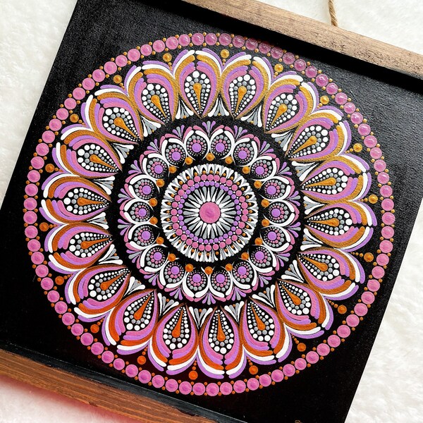 Dot Mandala Canvas - Etsy