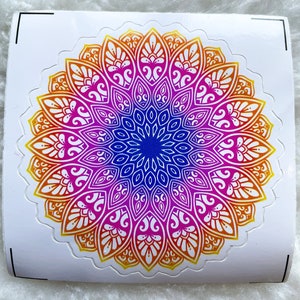 Zen Seeker Gifts Mandala Stickers Mandala Art Decal Laptop Stickers, Bottle Stickers Work Desk Accessories Decal Phone Stickers Mandala Gift
