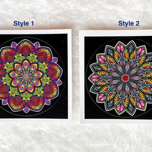 Mandala Art Stickers, Mandala Decal, Laptop Stickers Mandala Gift Decal Workplace Stickers, Laptop Stickers, Bottle Stickers Fridge Stickers