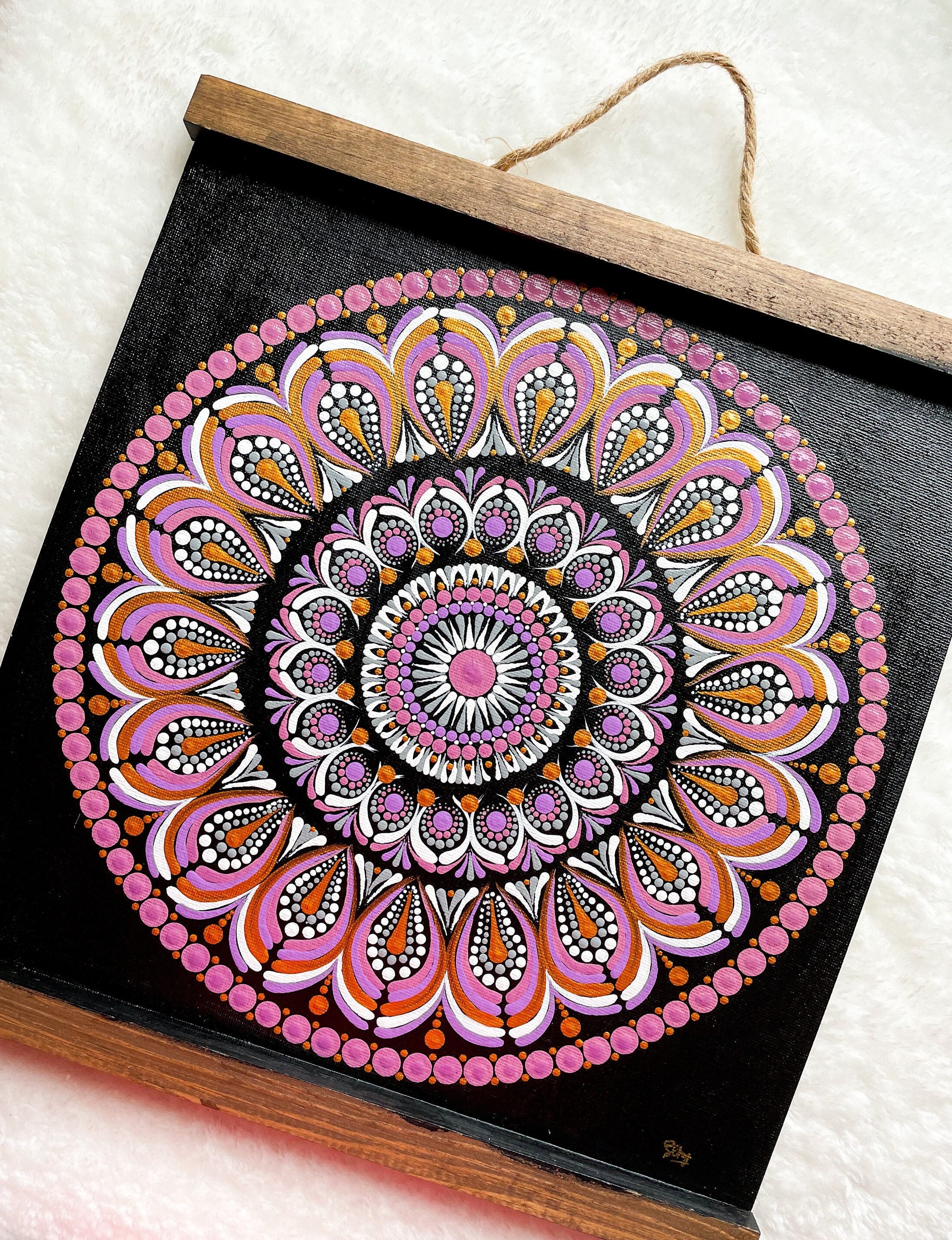 Mandala painting on canvas discount