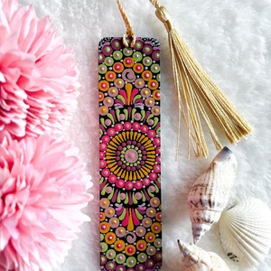 Patua Handpainted Wooden Bookmark 05