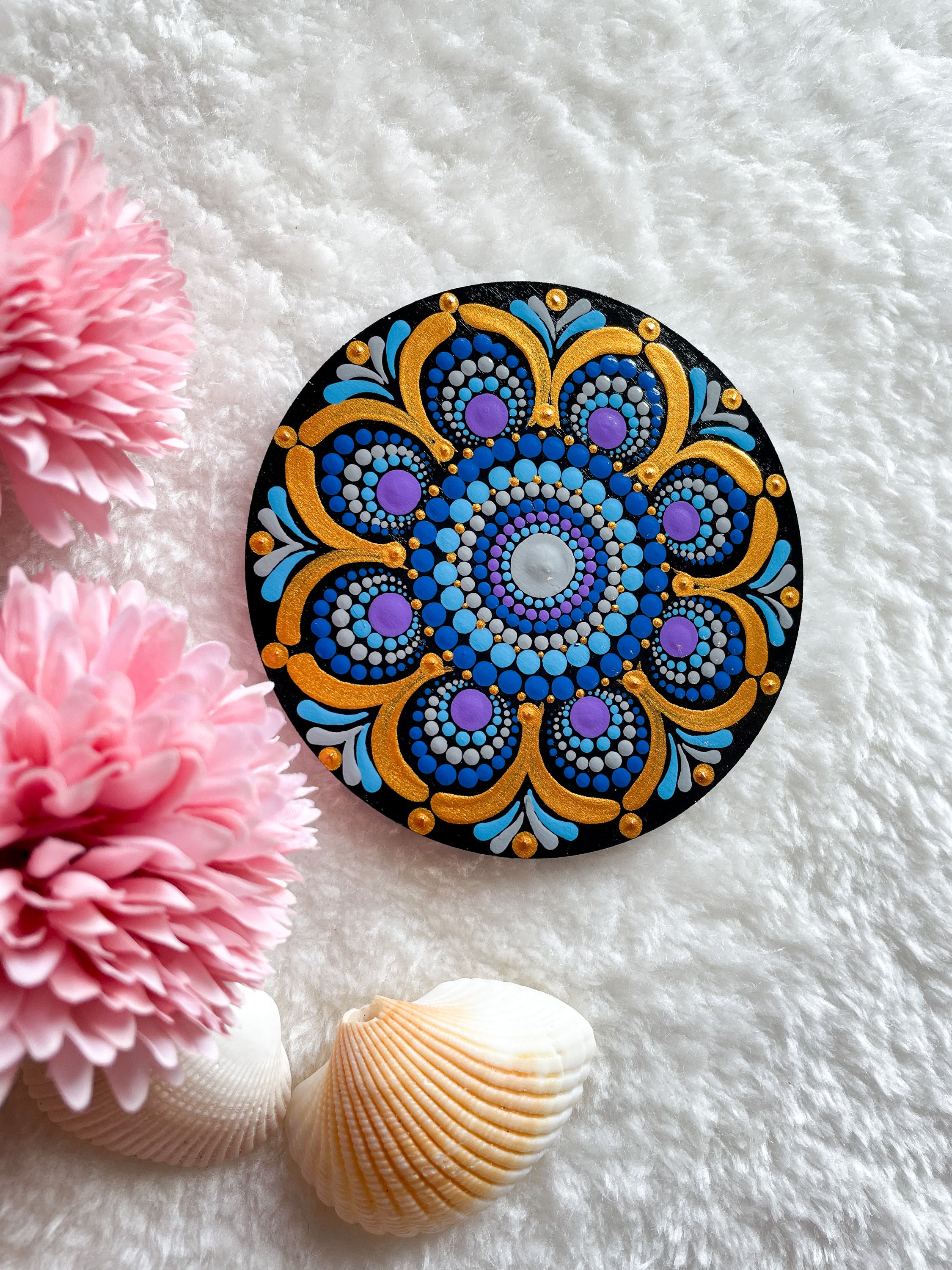 Mandala Art Kit Coasters with Stand-Craft Kit with Dot Mandala Art Too –  ToysCentral - Europe