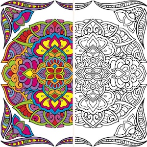 10 Mandala Colouring Pages Adult Coloring Pages Instant Download Children Summer Activity Printable Mandala Colouring Sunday School Activity