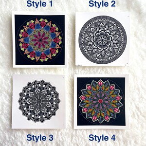 Mandala Stickers, Mandala Art Pattern Stickers, Laptop Stickers, Gifts for Friends, Workplace Decor, Office Stickers, Bottle Stickers Laptop