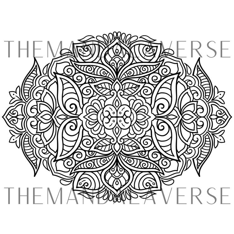  10 Mandala Colouring Pages Adult Coloring Pages Instant Download Motiv 