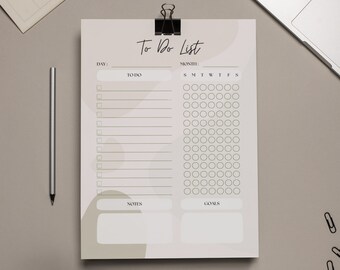 Printable to do list,  instant download, productivity to do list, to do list, daily to do list, printable to do list