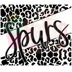 Spurs Leopard Basketball Spirit PNG